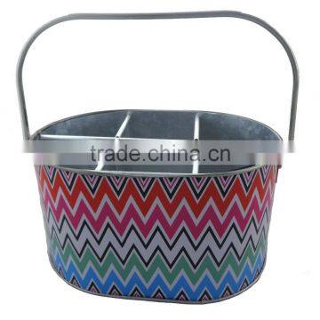 Bar handle high quanlity galvanized ice beer metal bucket in color