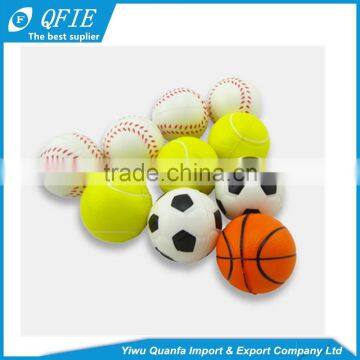 Wholesale 5cm soft custom antistress emoji PU Foam Squeeze ball for vending machine