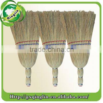New Product Home Usage Straw Sorghum Broom With Wooden Handle photo-5