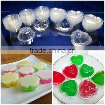 food grade BPA free Clear Plastic Jelly Mold Cups Jelly Mould party