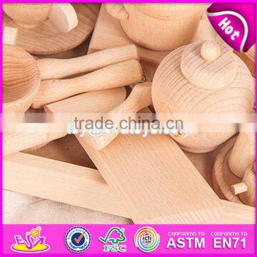 2017 New Design Best Natural Wooden Kitchen Playsets for Kids Online W10B189 photo-6