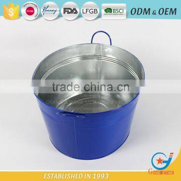 19 Inch Iron Garden Beverage Tub Metal Metal Ice Tub