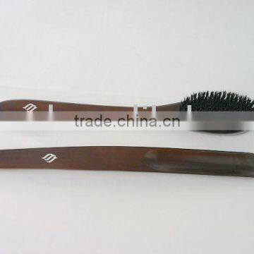 wooden clothes brush & shoe horn