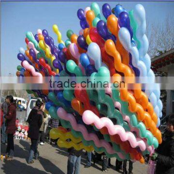 100pcs/bag Wedding Kids Birthday Party Decoration Twist Spiral Latex Balloons