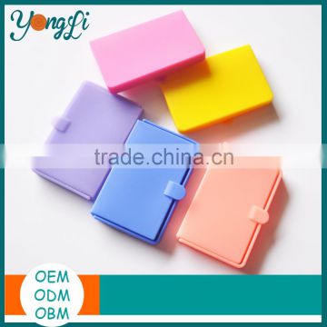 Hot Sell Colorful Fashion Silicone Push Card Holder