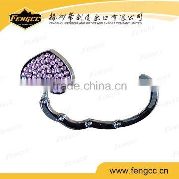 Advertising Heart Shape Zinc Alloy Purse Hooks