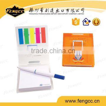 Cheap Custom logo printed Office Spiral Binding Memo Pad with pen set