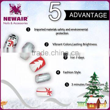 New Style Red Christmas Professional Artificial Nails photo-3