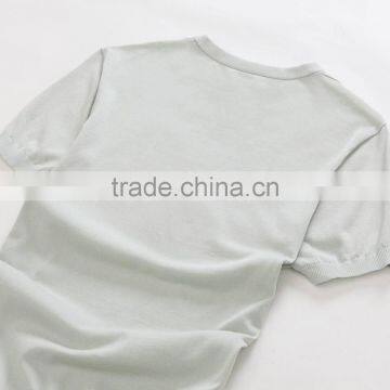 Raidy Boer Men's Knitwear Short t Shirt With Round Neck 100%cotton 80/2 photo-4