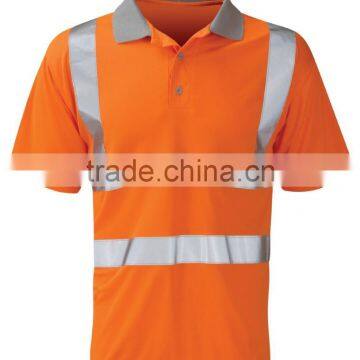 Industrial Work Wear Uniform Custom Polo T-shirt Hi Vis WorkWear Reflective Polo Shirt photo-6