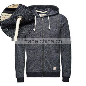 China Wholesale Good Quality Front Zip Grey Color Man Sweatshirt hoodies