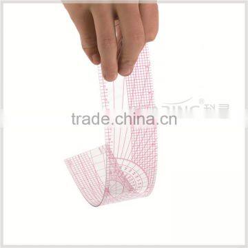 Kearing Chinese Manufacture Multi Use Pattern Grading Ruler Plastic Rulers With Protractor B75 photo-3