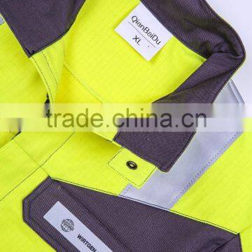 2016 Custom Unisex Anti-static Uniform Work Wear Fire-fighting Protection Safty Work Set Coverall Clothes photo-2