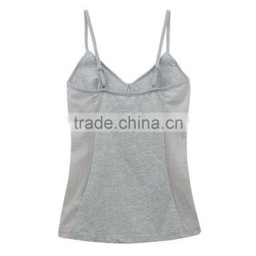 OEM/ODM Service Sexy Women Adjustable Strap Built In Bra Tank Tops Body Underwear For Sleeveless photo-2