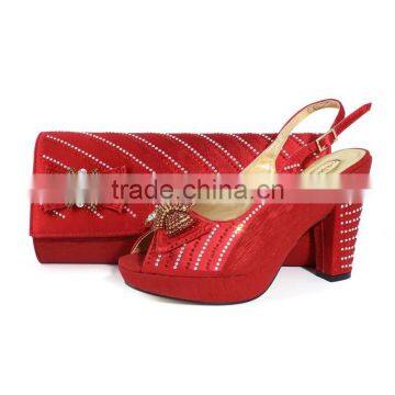 Italian Ladies Shoes and Matching Bags/wholesale Shoe and Bag Set for Nigeria Party photo-5