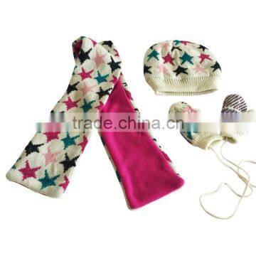 Winter Polar Fleece Fingerless Mitten Knit Embroidery Baby Children Kids Mitten Cheap Customer Logo Boy Girl Mitten photo-4