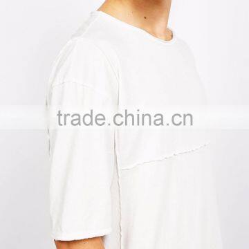 MGOO 2017 OEM Plus Size American Apparel Newest Fashion Plain White T-shirt Custom Cotton Street Style photo-5