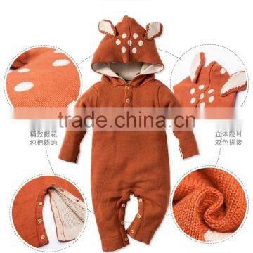 Wholesale New Cute Infant Baby Toddler Humpsuit Hooded Romper photo-4