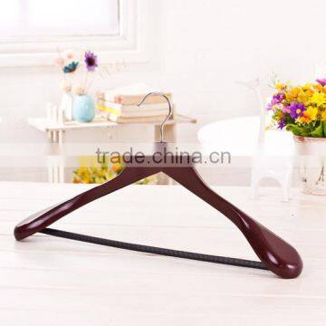 2016 china classic style wooden hanger pants hanger natural solid wooden coat hanger