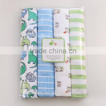 OEM Factory or Stocked Designs 102*76cm Baby Receiving Blanket, Flannel Blanket, 100% Cotton Baby Blanket photo-5