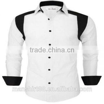 2016 new wholesale slim fit camisa custom mens casual dress shirts