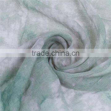 Voile Scarves & Wraps Rectangle Green Tassel China Scarf photo-2