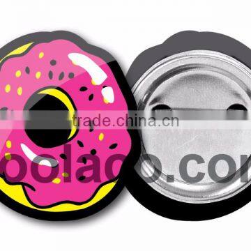 Wood Pin Badge Colorful Wooden Sports Meet Badges photo-4