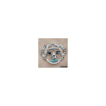Sell Stones Garment Buckle with Pig Head Shaped