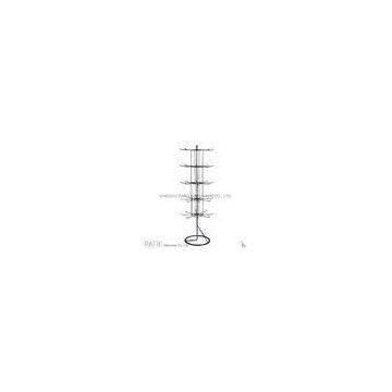 Rotating Metal Free Standing Wire Display Racks With Hooks