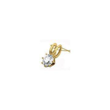 Prone Setting Fashionable Necklaces  Gold Plated Charm Neckalces