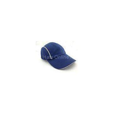 Blue Plain Sport Mesh Running Hats Summer Mens Peaked Cap For Racing