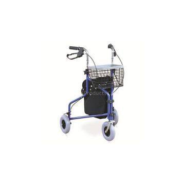 #JL969H – 3-Wheel Rollator Walker With Shopping Basket, Bag & Loop Brakes