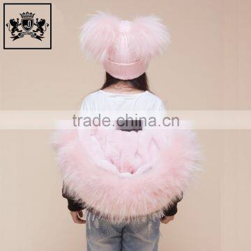 Lastest Design Plain Custom Tags Winter Warm Kids Knitted Beanie With Two Pom Poms Cheap Baby Hat