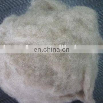 Dehaired and Carded Chinese Sheep Wool Light Grey 19.5mic/30-32mm