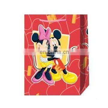 Hot sale wafflelike pp shopping gift bag with cartoon printing