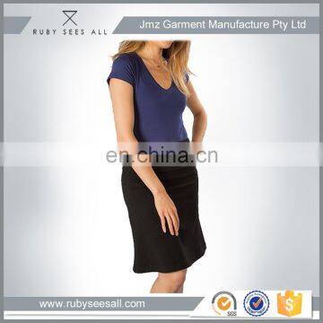 Women skirts fashion back split OEM supplier elegant pencil skirts