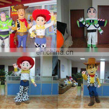 Cartoon Mascot Costumes Toy Story(Woody,Jessie and Buzz lightyear)