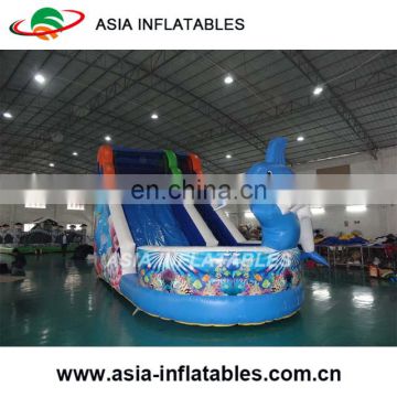 Blue Color Inflatable Slide Commercial Inflatable Water Slide For Sale