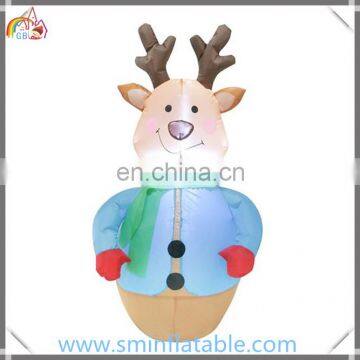 Promotion inflatable christmas led reindeer, led reindeer tumbler toy model for event\party\exhibition