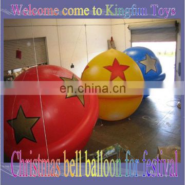 Christmas bell inflatable ball for festival