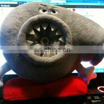 custom cartoon turbo plush pillow