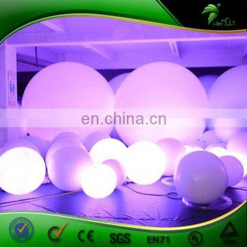 Custom Size LED Glow Balloon Inflatable Zygote Interactive Ball LOGO Printing Advertising Party Display with Colored Lightings