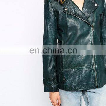 Popular New Style cheap price ladies leather jacket Factory