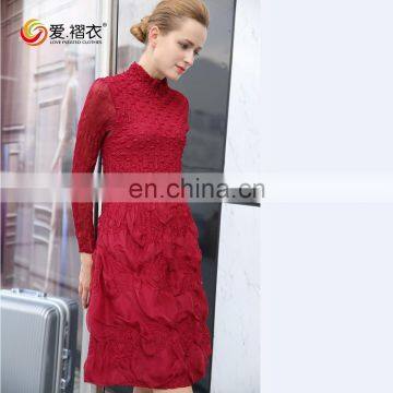 Apparel Factory Fashionable Women Long Sleeev Dress Custom Design photo-2