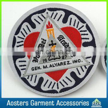Custom Round Designs Woven Badge for Clothing photo-3