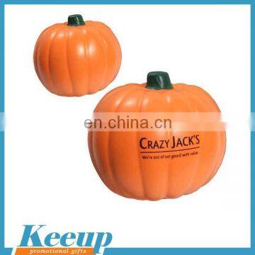 Brand printed Pumpkin stress ball for promotional squeeze reliever balls