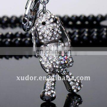 CRYSTAL/RHISTONE DOG KEY CHAIN WHOLESALE