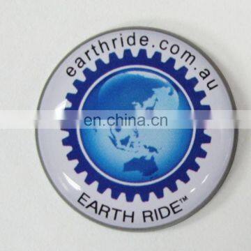 Hot selling Full colors printing logo Round shaped badge metal lapel pin