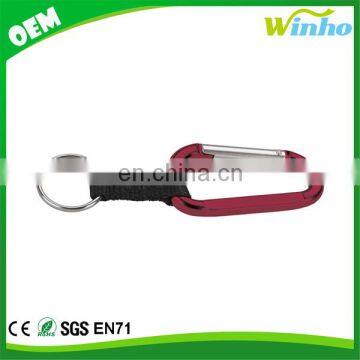 Winho Anodized Carabiner With Nylon Strap photo-2