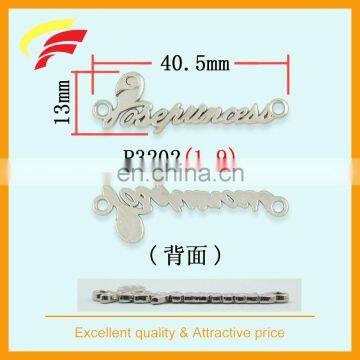 Zinc Alloy Cut Out 3D Logo Label , Metal Sewing Label With Custom Letters photo-5